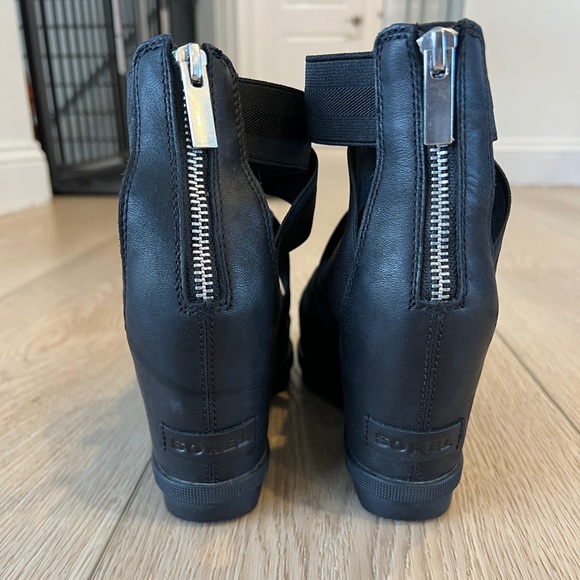 Joanie™ II Leather Wedge Heeled Sandal Sorel Size 8 - Picture 5 of 8